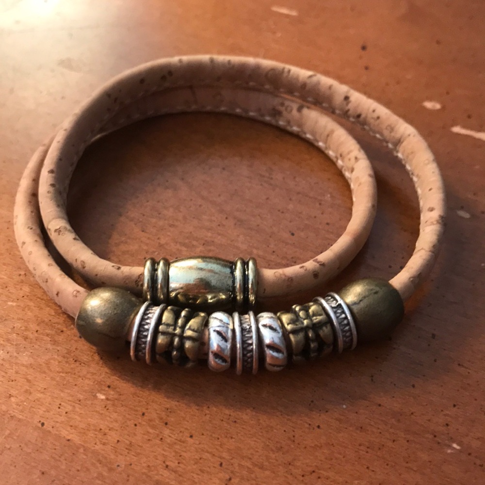 cute wraparound cork bracelet (price is firm)